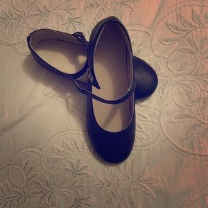 Toke Girls Mary Jane Style Flats - Black - Size 6